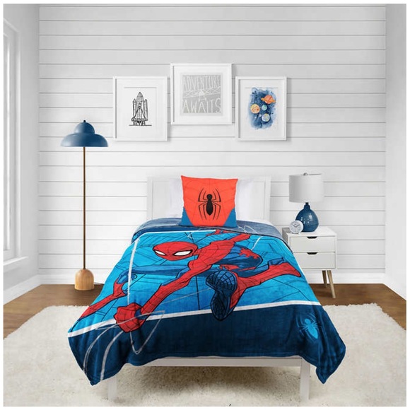 Disney Bedding Jay Franco Character Pillow Throw Set Spiderman